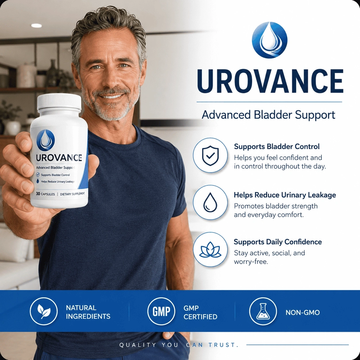 Urovance formulation science bladder wellness for men over 50